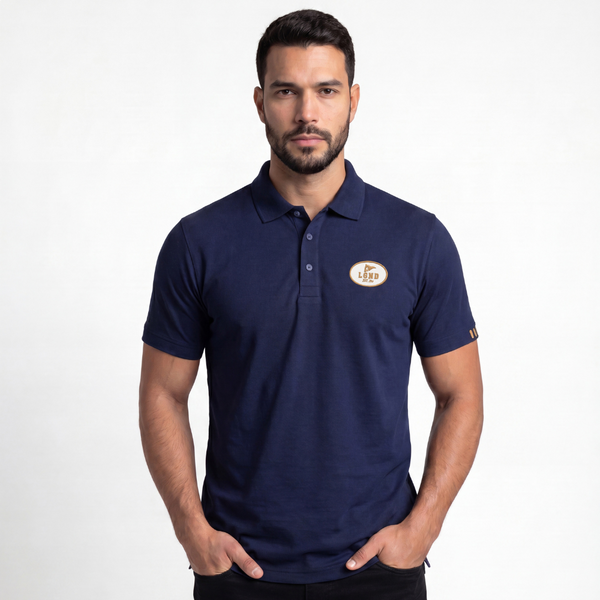 Polo LGND Embossed Back Navy Blue