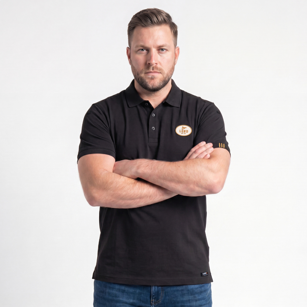Polo LGND Embossed Back Black